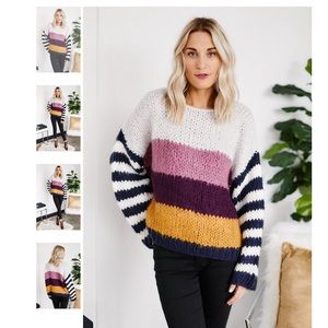 Fab’rik striped knit sweater